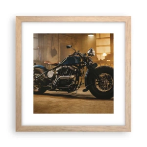 Poster in einem Rahmen aus heller Eiche - Ich kann alles  - 30x30 cm