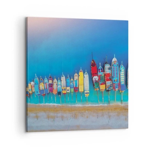 Bild auf Leinwand - Leinwandbild - Aus der Vogelperspektive - 60x60 cm