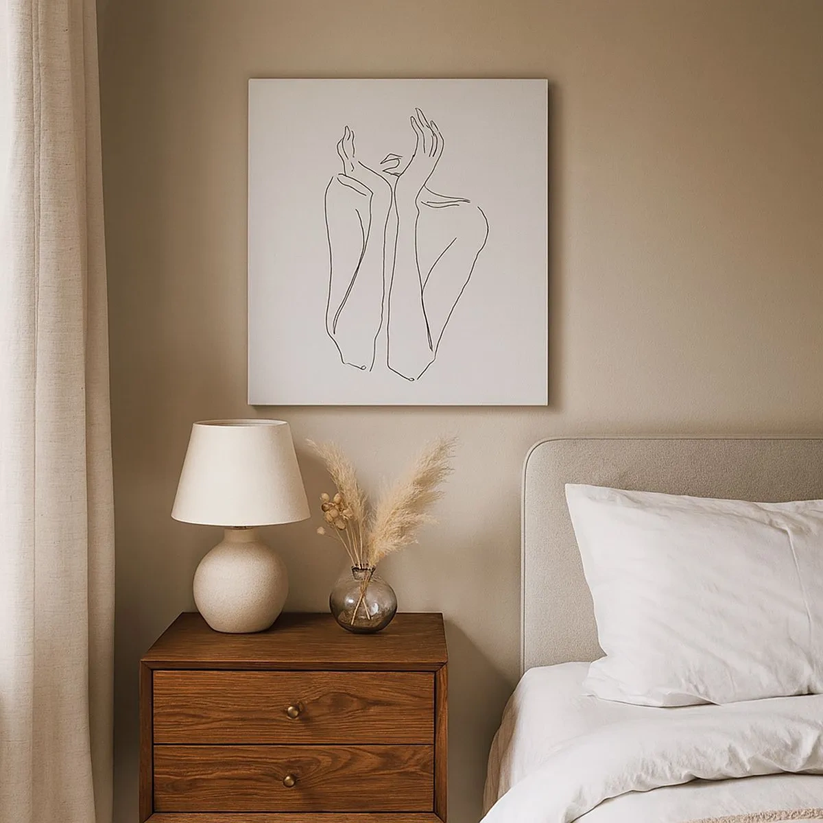 Bild auf Leinwand - Leinwandbild - Wovon Mädchen träumen - 30x30 cm