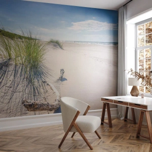 Selbstklebende Fototapete Deluxe Sticker - Der schönste Strand? Ostsee-Strand - Meer, Strand, Düne - 100x70 cm