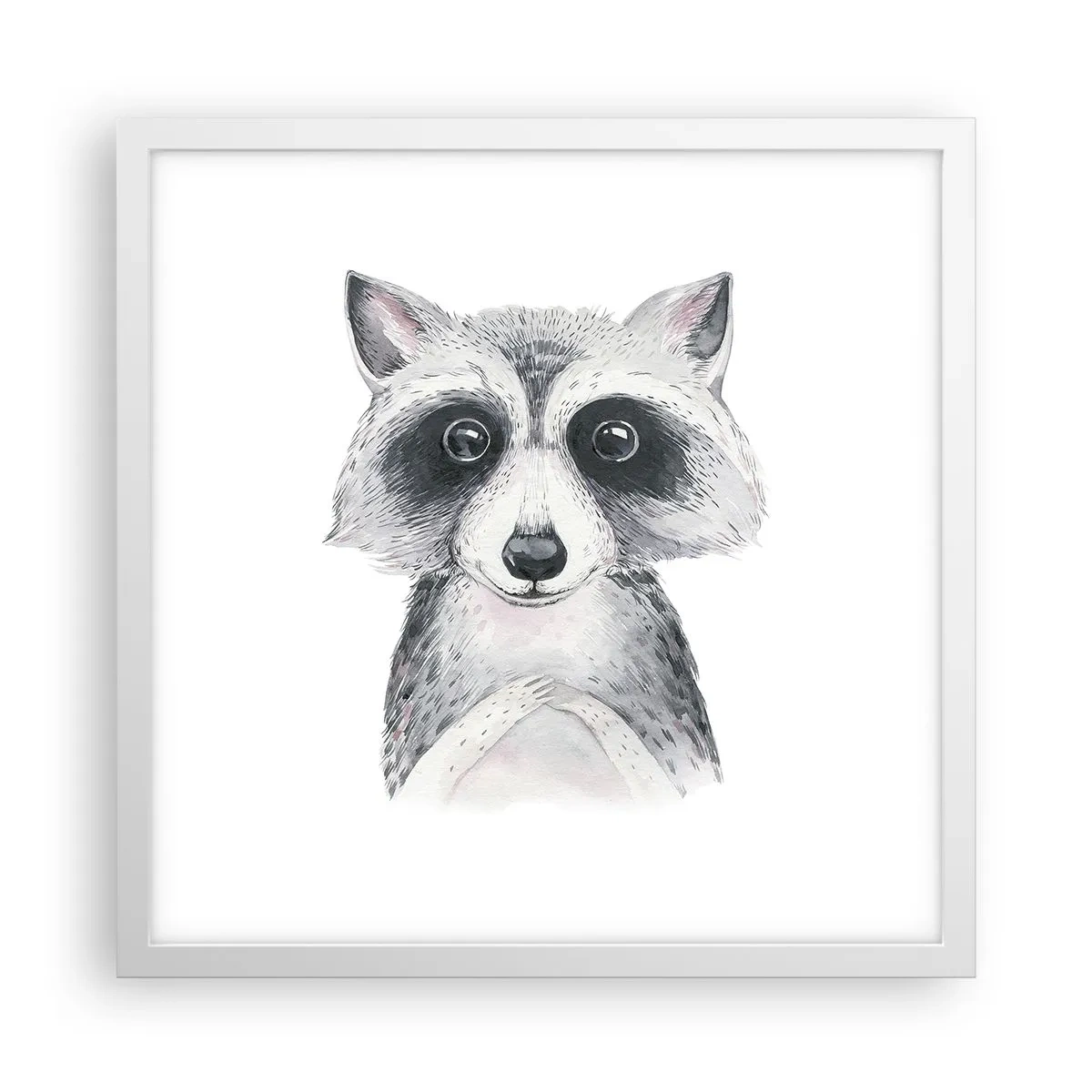 Poster in einem weißen Rahmen - Ein Moment zum Bewegen - 40x40 cm