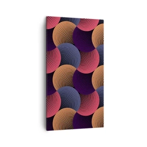 Bild auf Leinwand - Leinwandbild - Im kreisenden Rhythmus - 45x80 cm