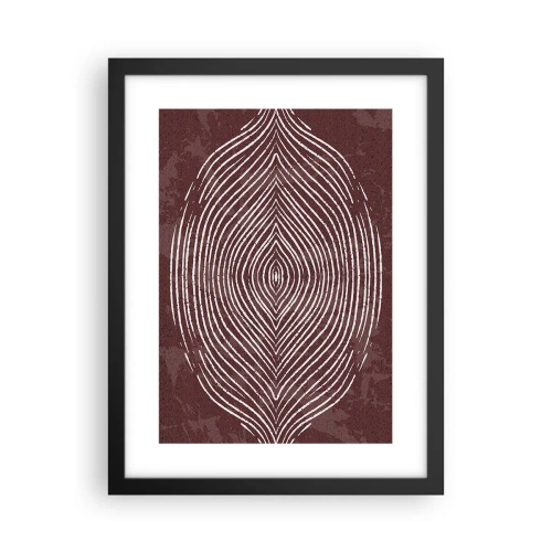 Poster in einem schwarzem Rahmen - Der Raum spricht - 30x40 cm