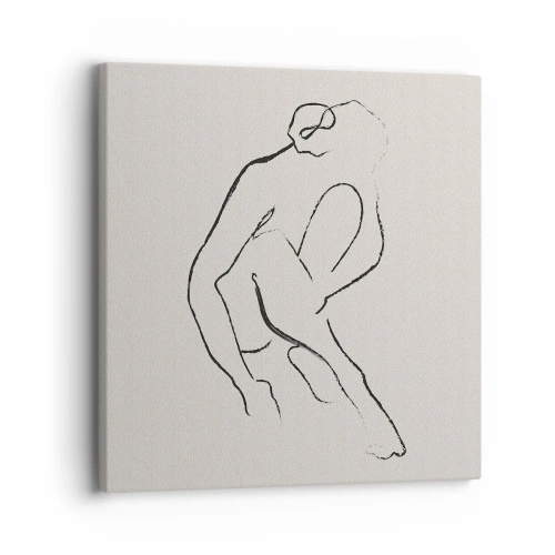 Bild auf Leinwand - Leinwandbild - Intime Skizze - 30x30 cm