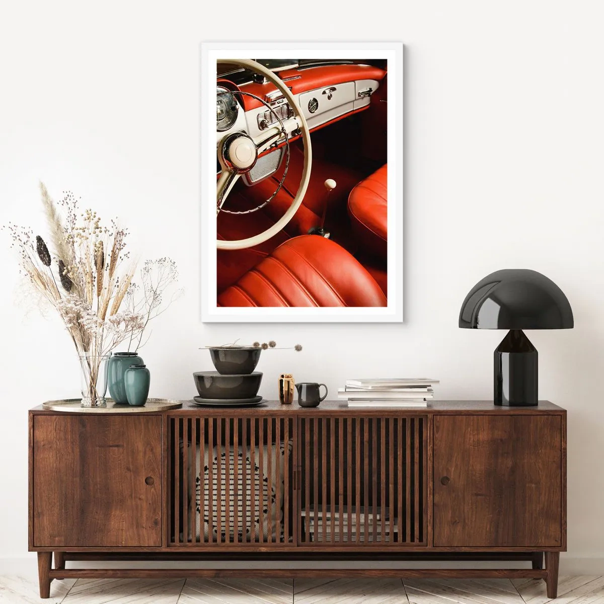 Poster in einem weißen Rahmen - Luxus im Vintagestil - 40x50 cm