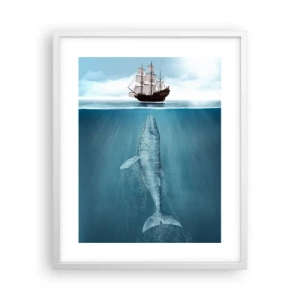 Poster in einem weißen Rahmen - Es ist besser, es nicht zu wissen - 40x50 cm