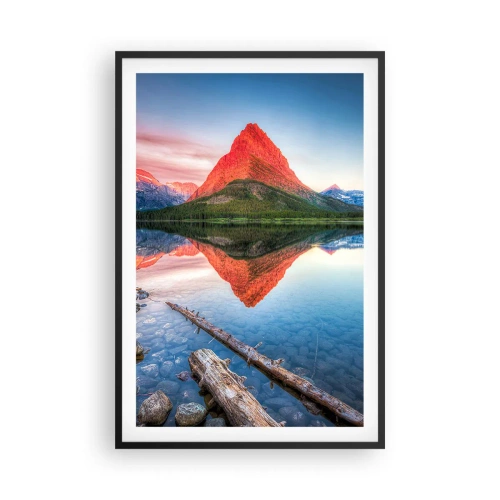 Poster in einem schwarzem Rahmen - Hitze und Kälte - 61x91 cm