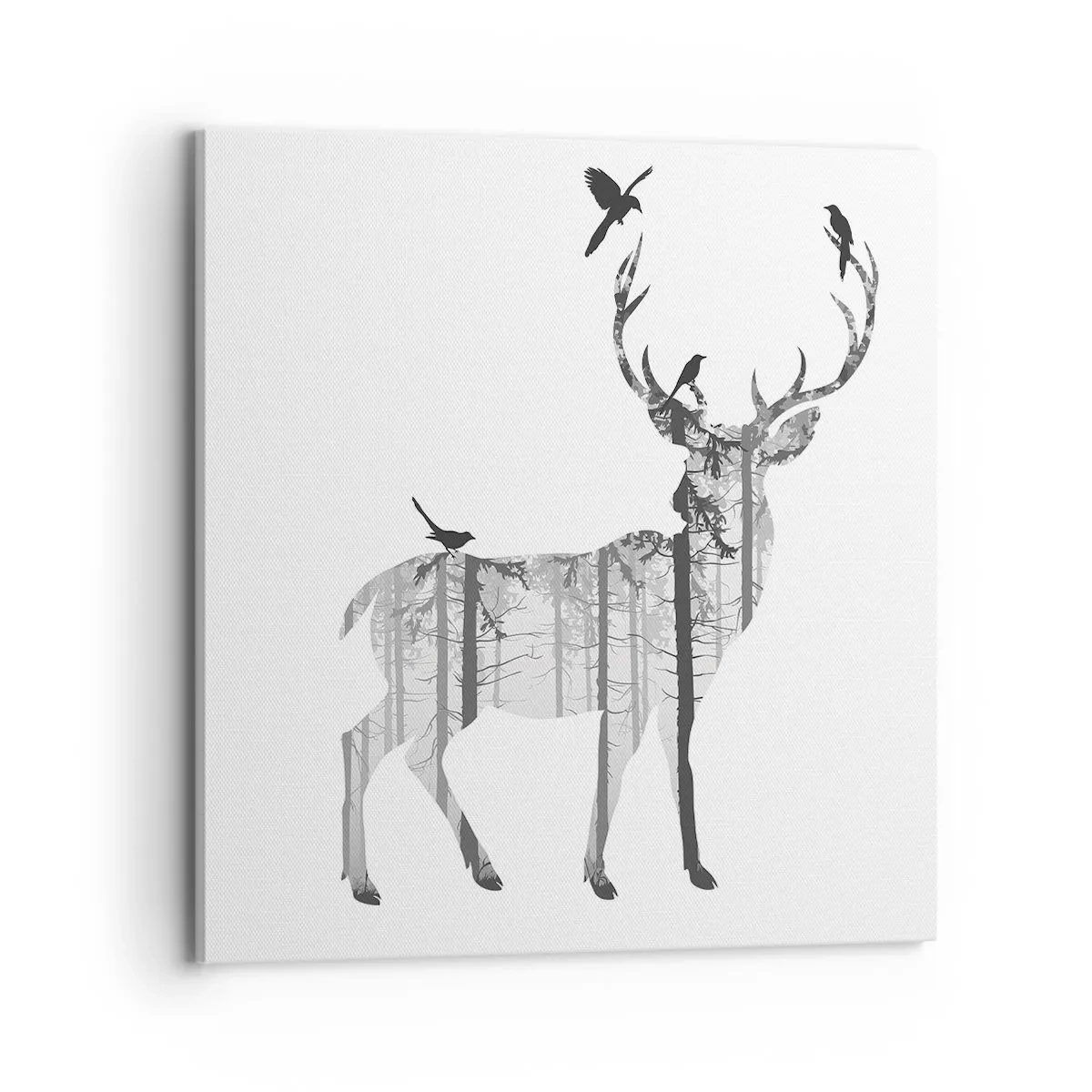 Bild auf Leinwand - Leinwandbild - Guter Waldgeist - 70x70 cm