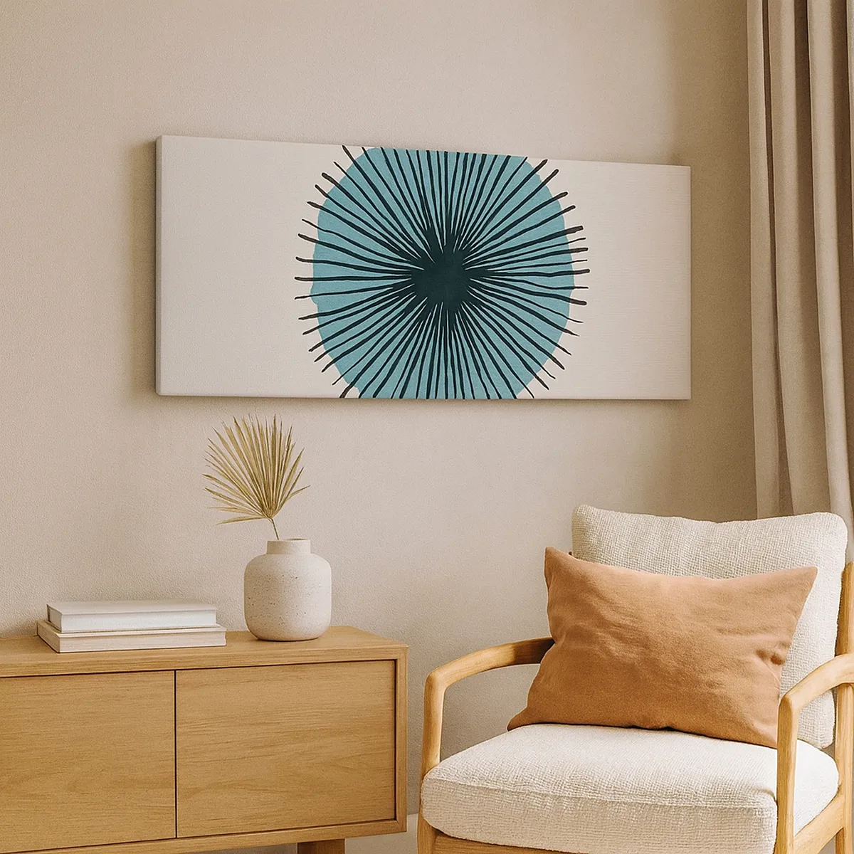 Bild auf Leinwand - Leinwandbild - Strahlend im Blau - 30x30 cm