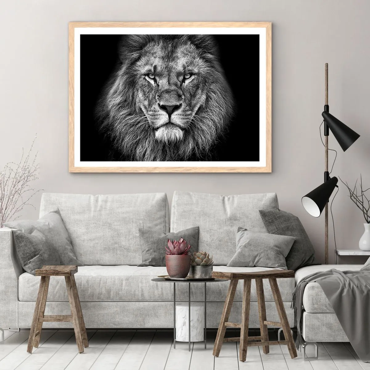 Poster in einem Rahmen aus heller Eiche - Im Krönungsgewand - 40x30 cm