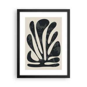 Poster in einem schwarzem Rahmen - Vielfingrige Abstraktion - 30x40 cm