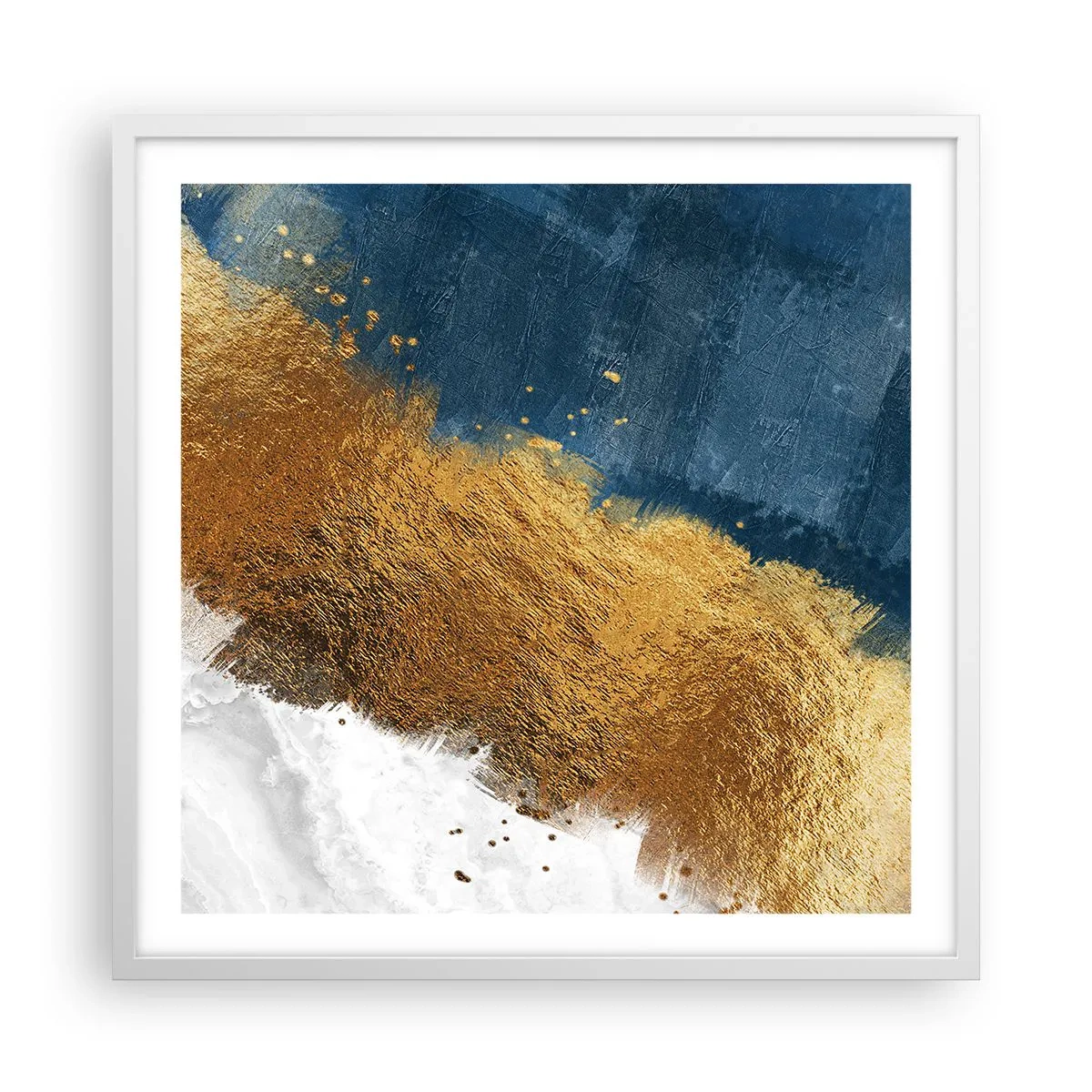 Poster in einem weißen Rahmen - Farben des Sommers - 60x60 cm