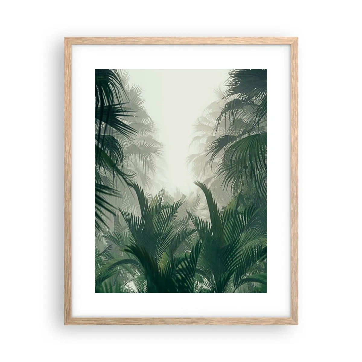 Poster in einem Rahmen aus heller Eiche - Tropisches Geheimnis - 40x50 cm