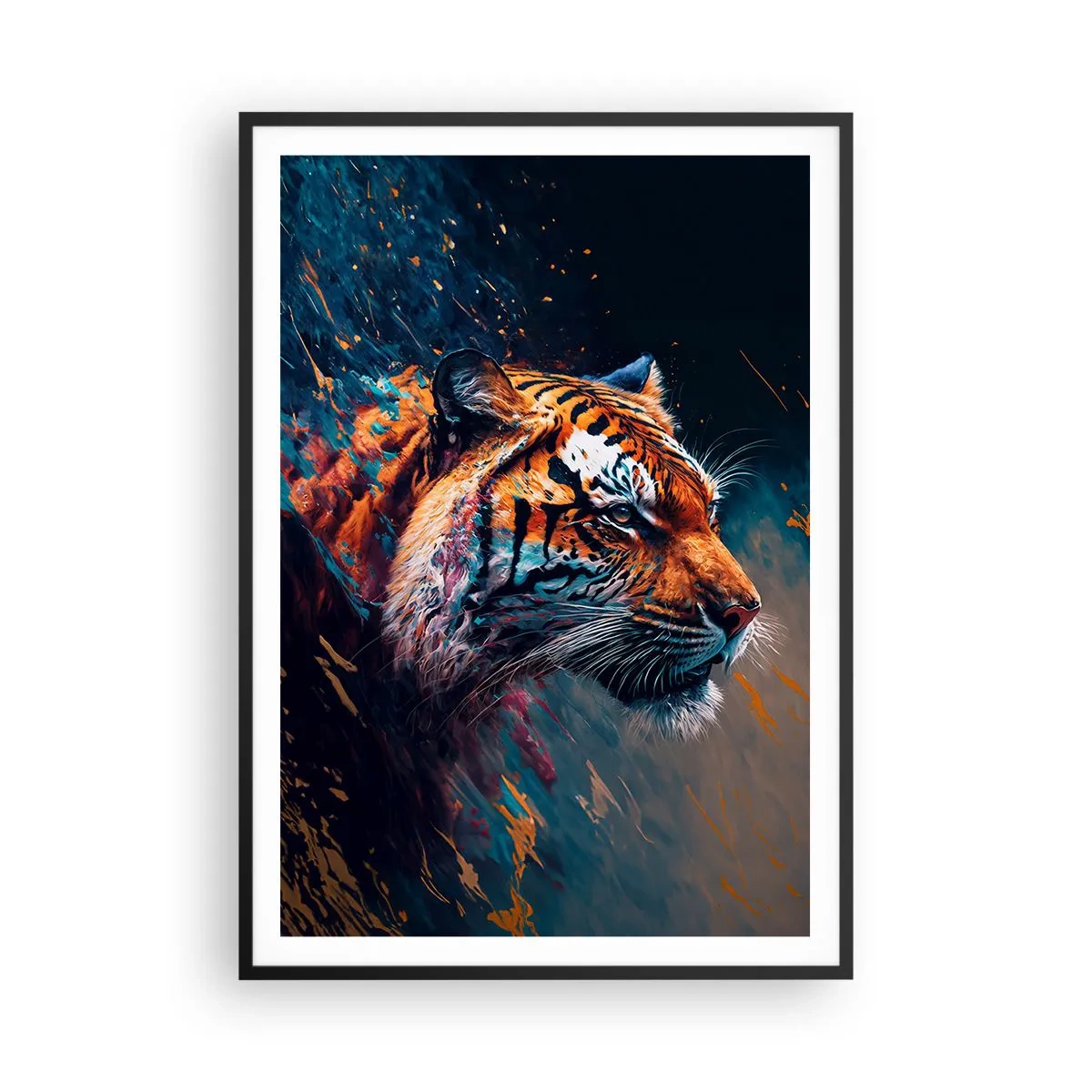 Poster in einem schwarzem Rahmen - Wilde Schönheit - 70x100 cm
