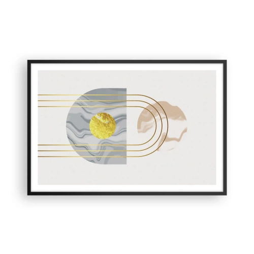 Poster in einem schwarzem Rahmen - Helligkeit und Brillanz - 91x61 cm