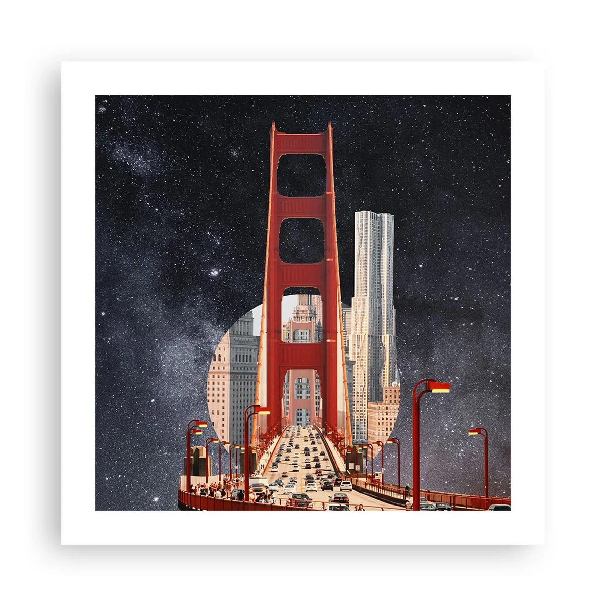 Poster - Immer im Mittelpunkt - 50x50 cm