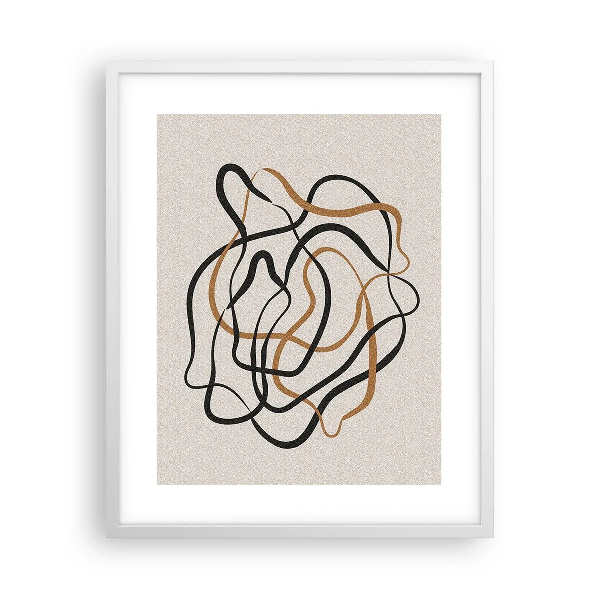 Poster in einem weißen Rahmen - Alles ging schief - 40x50 cm