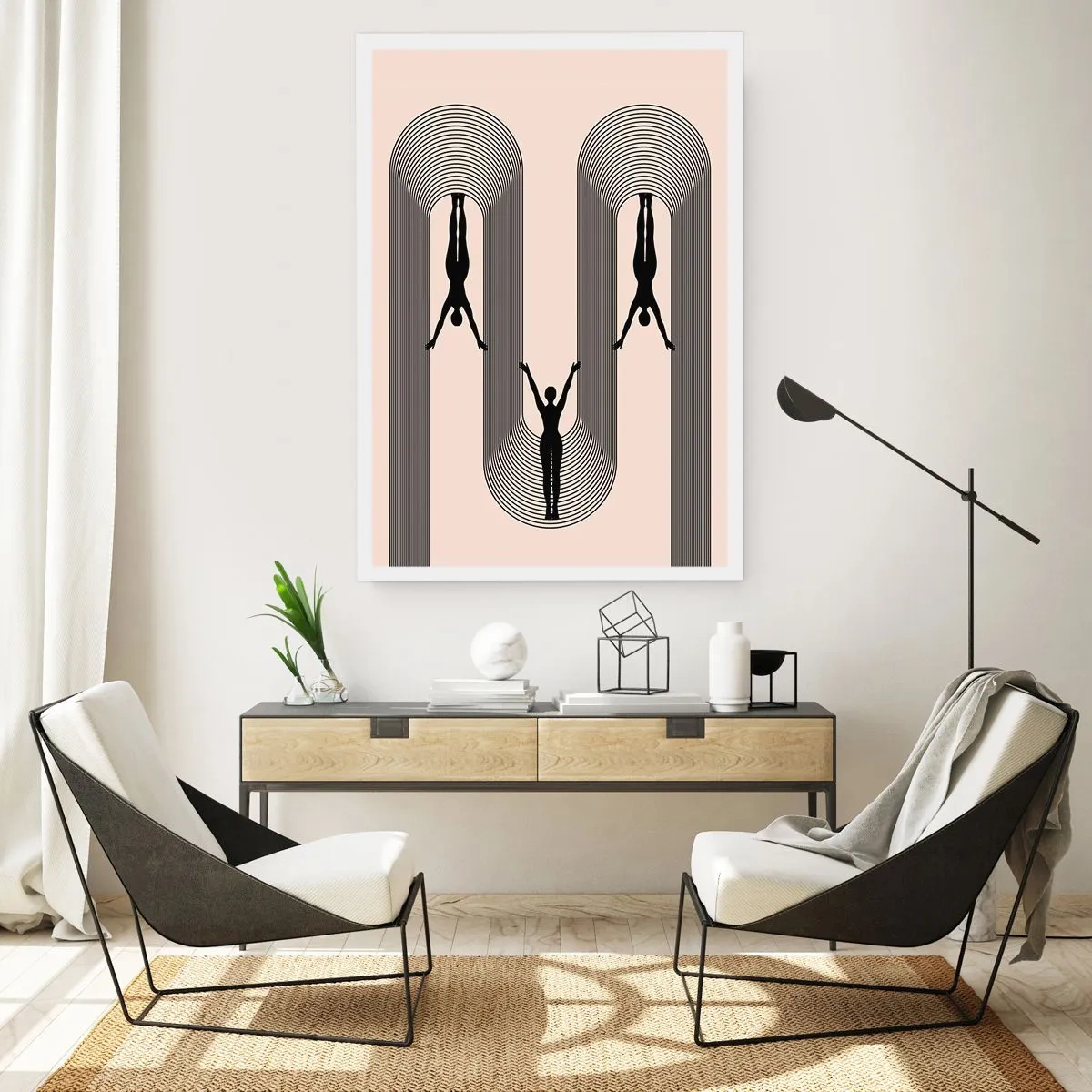 Poster - Verkehrt herum - 30x40 cm