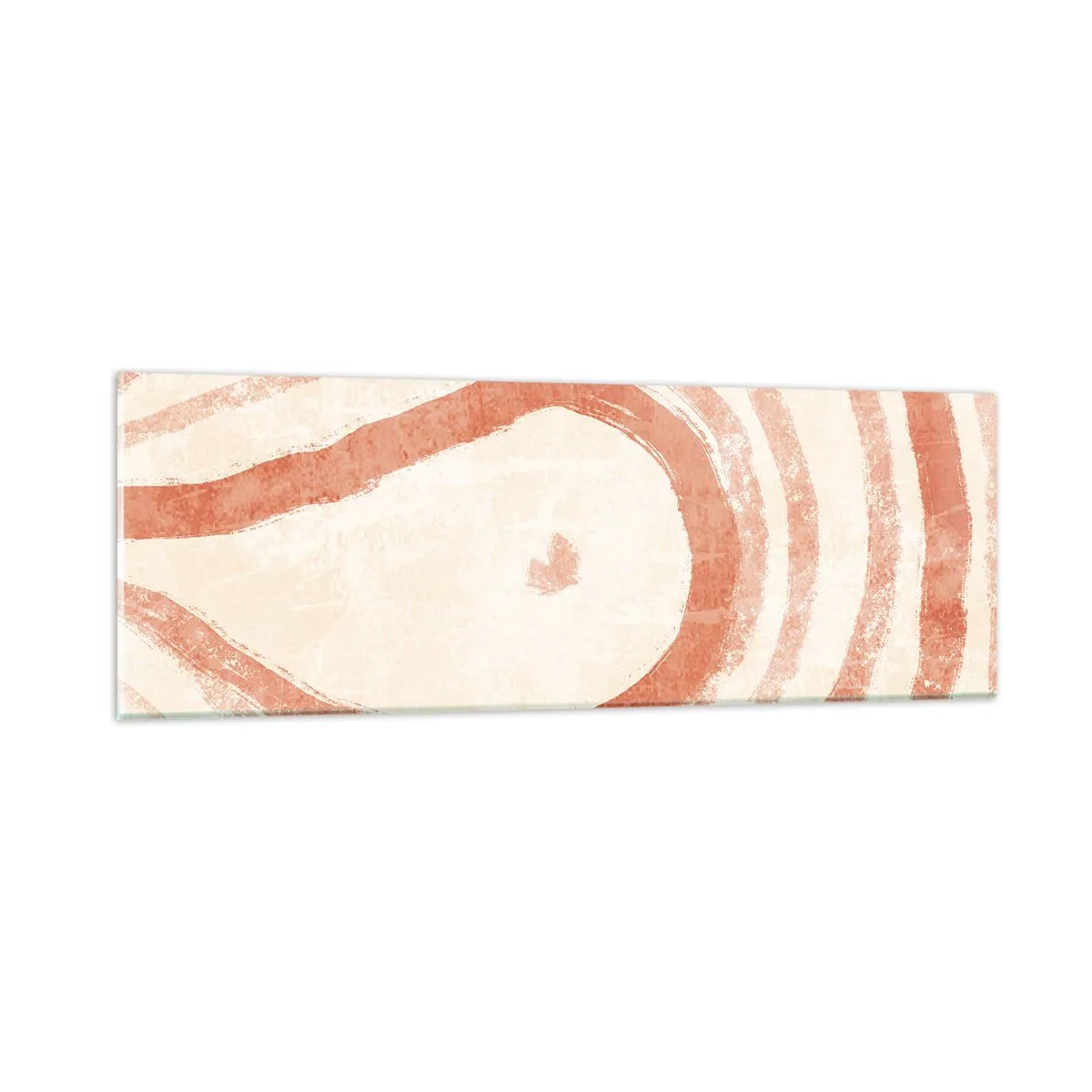 Glasbild - Bild auf glas - Korallenkreise – Komposition - 90x30 cm