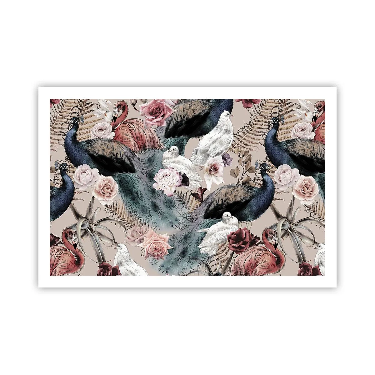 Poster - Im Schlossgarten - 91x61 cm