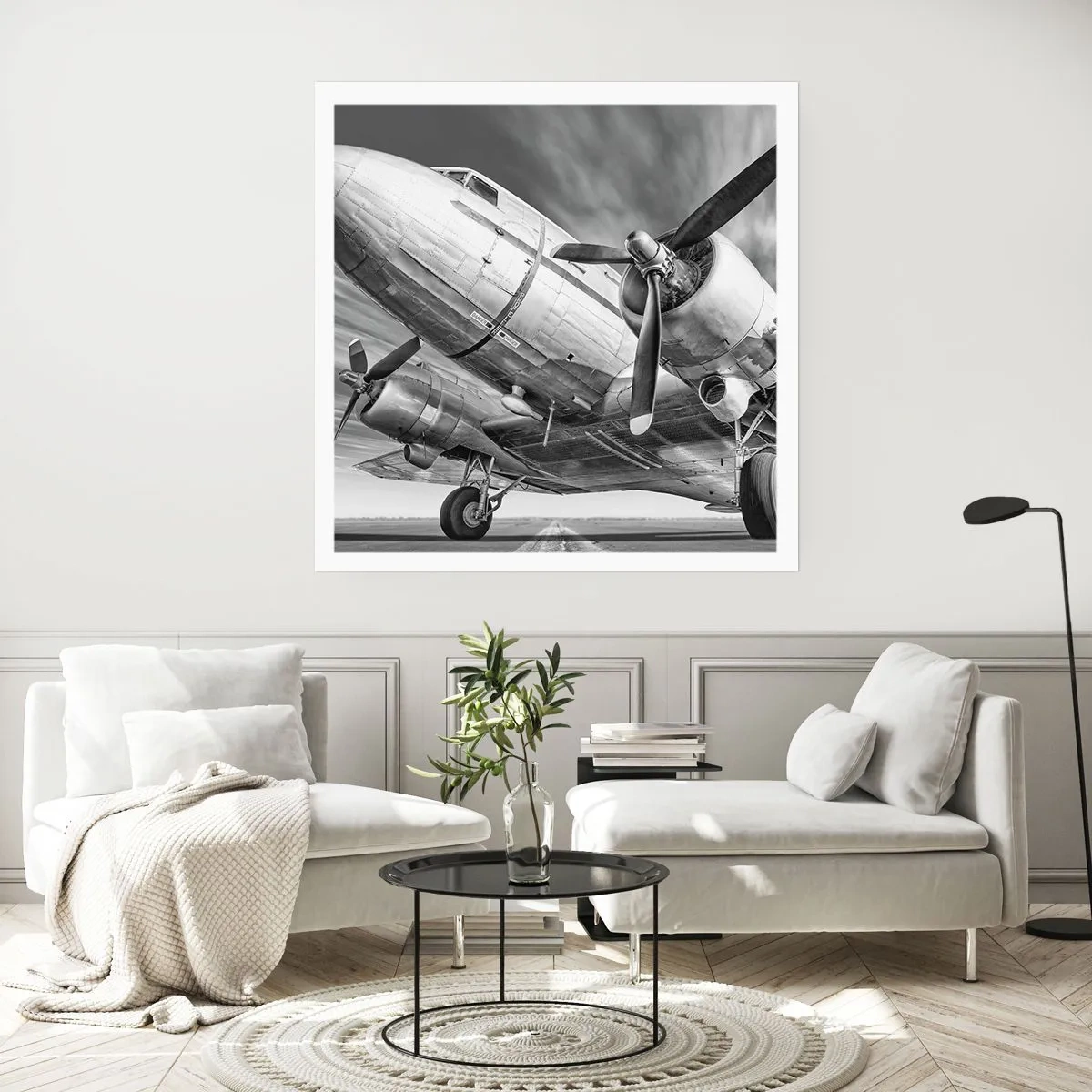 Poster - Immer flugbereit - 30x30 cm