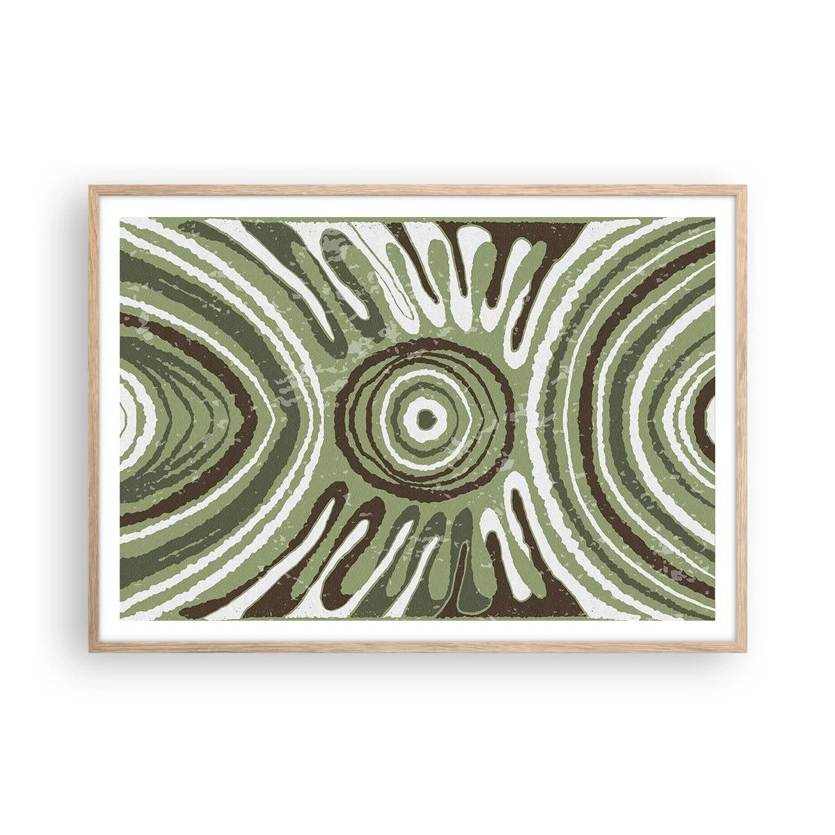 Poster in einem Rahmen aus heller Eiche - Explosion von Emotionen - 100x70 cm