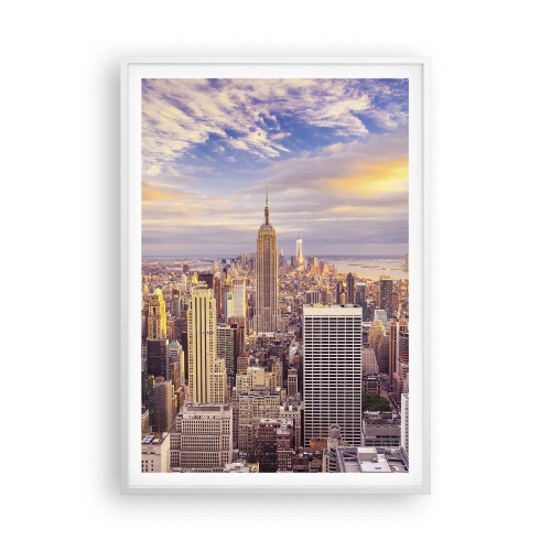 Poster in einem weißen Rahmen - Nur nach den Wolken greifen - 70x100 cm