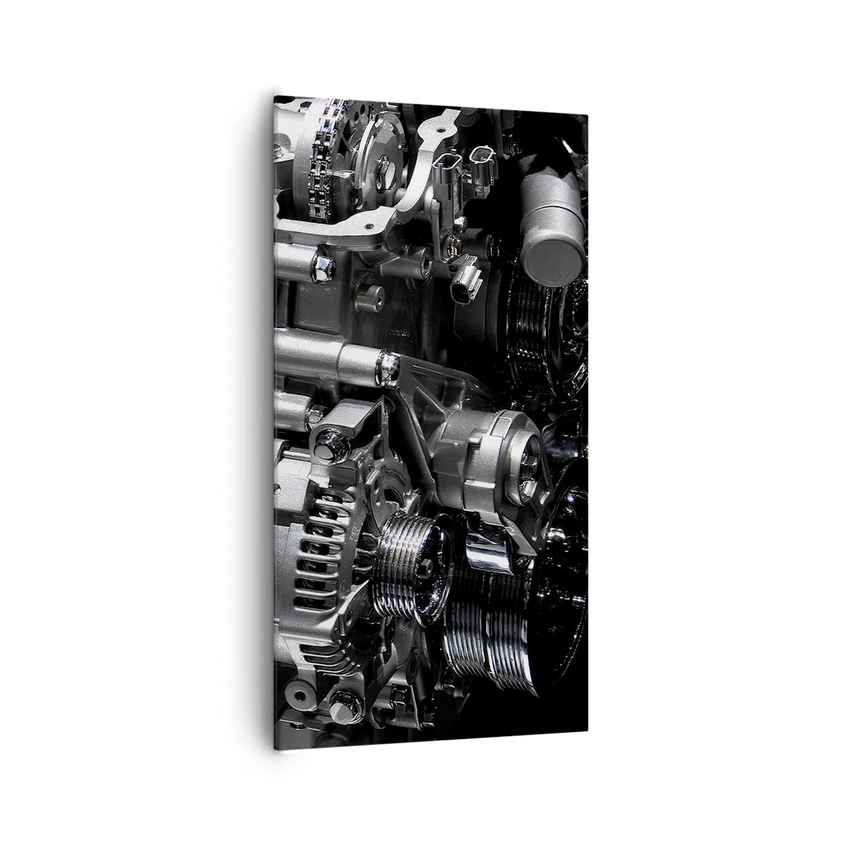 Bild auf Leinwand - Leinwandbild - Stahl, schön, stark - 65x120 cm