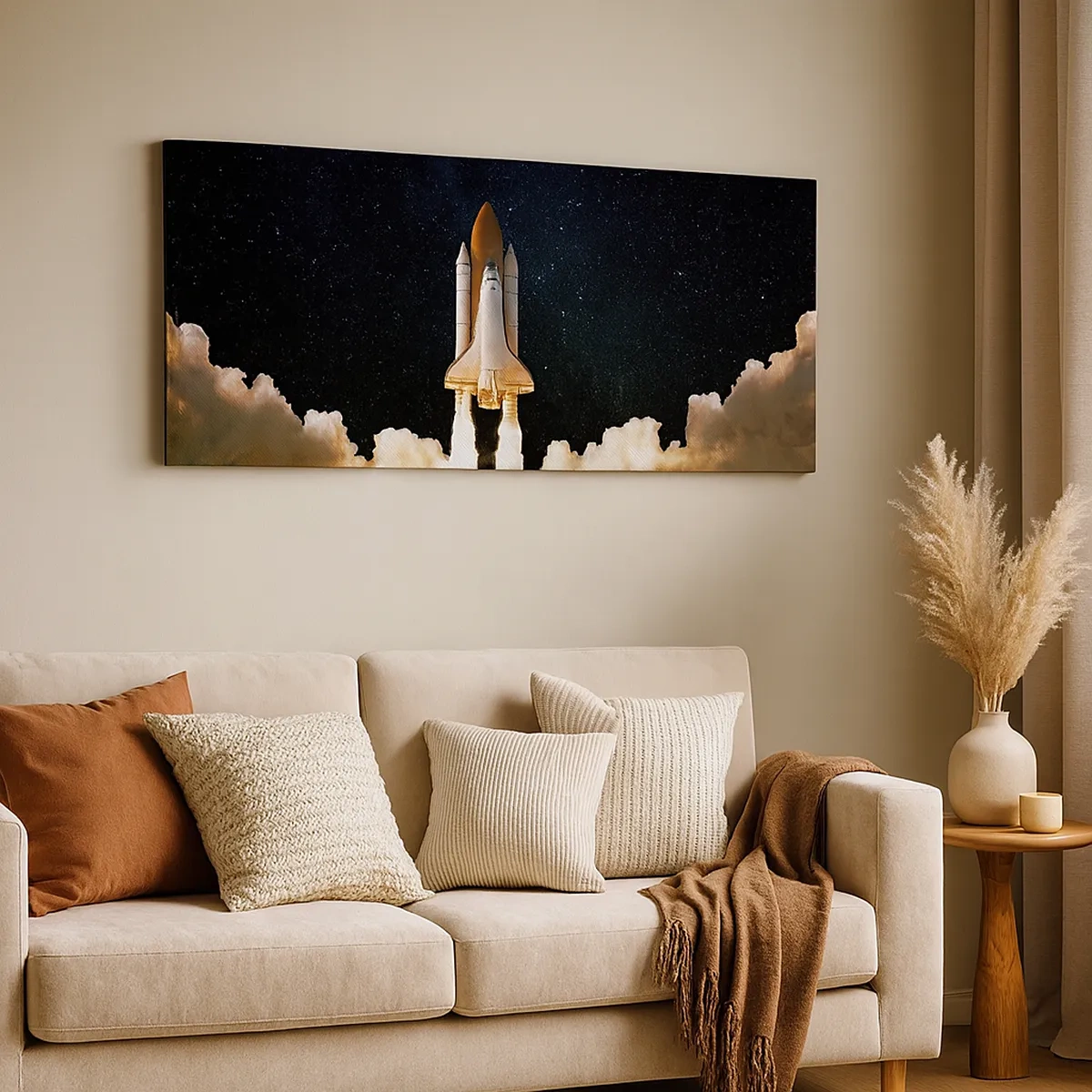 Bild auf Leinwand - Leinwandbild - Ad Astra! - 30x30 cm