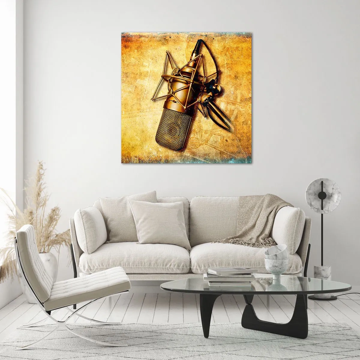 Glasbild - Bild auf glas - Die goldenen Jahre des Radios - 30x30 cm