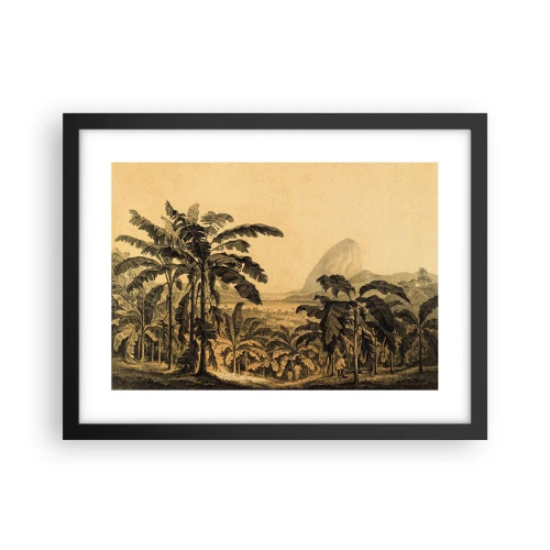 Poster in einem schwarzem Rahmen - in einem kolonialen Klima - 40x30 cm