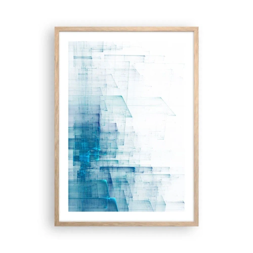 Poster in einem Rahmen aus heller Eiche - Wie der Raum wgeschaffen urde - 50x70 cm