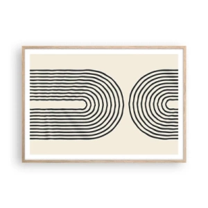 Poster in einem Rahmen aus heller Eiche - In einem Moment ... - 100x70 cm