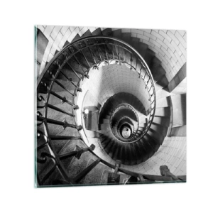 Glasbild - Bild auf glas - Höher und höher - 40x40 cm