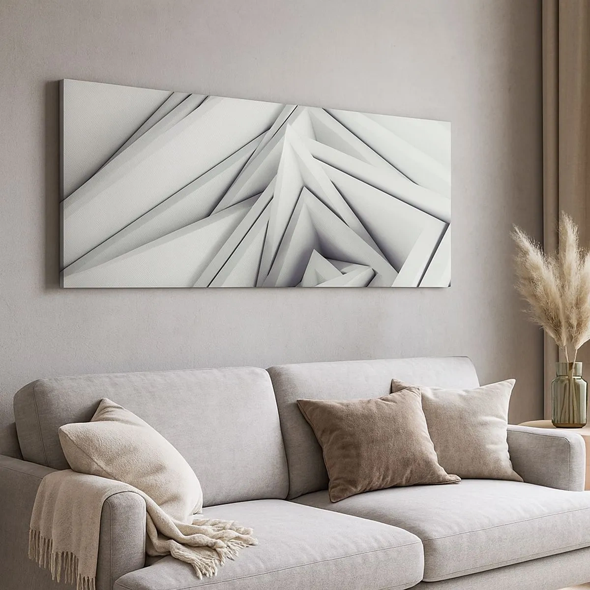 Bild auf Leinwand - Leinwandbild - Spitzwinklige Knospen - 100x40 cm