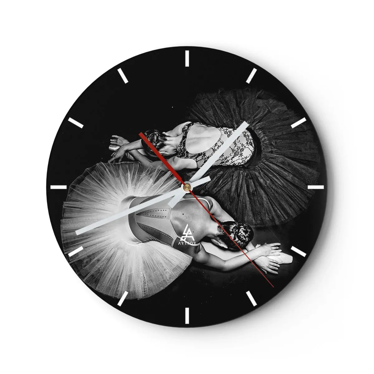 Wanduhr - Glasuhr - Ein Astronaut schwebt im Weltraum über der Erde - 30x30cm - Jin und Jang – perfekte Balance - Moderne Wanddekoration für Wohnzimmer, Küche und Schlafzimmer ARTTOR