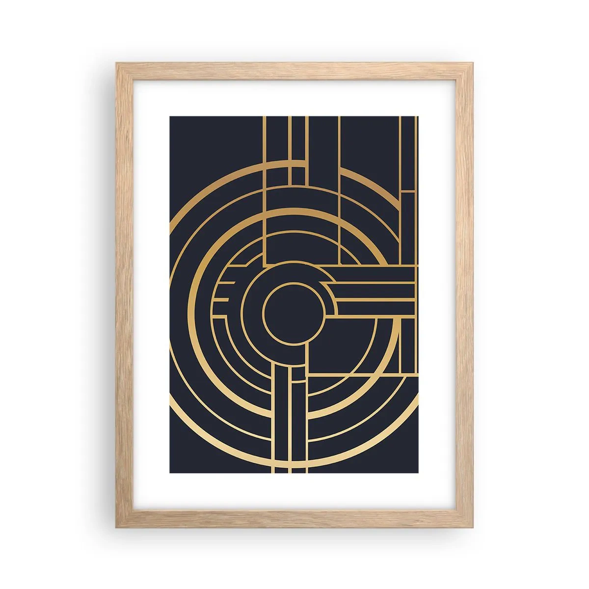 Poster in einem Rahmen aus heller Eiche - Wendungen der Dinge - 30x40 cm