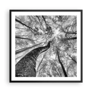 Poster in einem schwarzem Rahmen - Rennen zum Licht - 60x60 cm