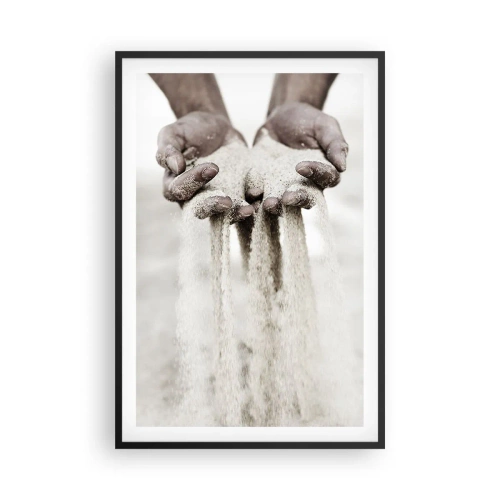 Poster in einem schwarzem Rahmen - Mit diesen Händen… - 61x91 cm