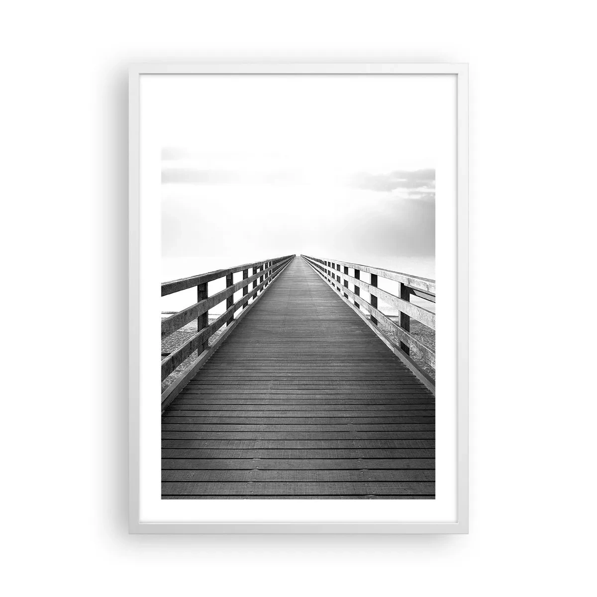 Poster in einem weißen Rahmen - In die Ferne ... - 50x70 cm