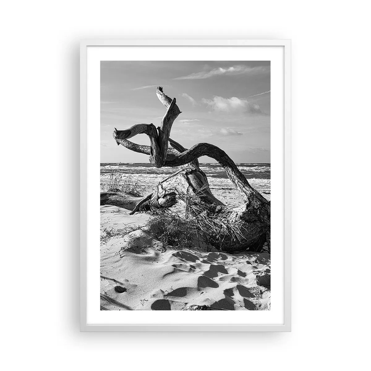 Poster in einem weißen Rahmen - Meeresskulptur - 50x70 cm