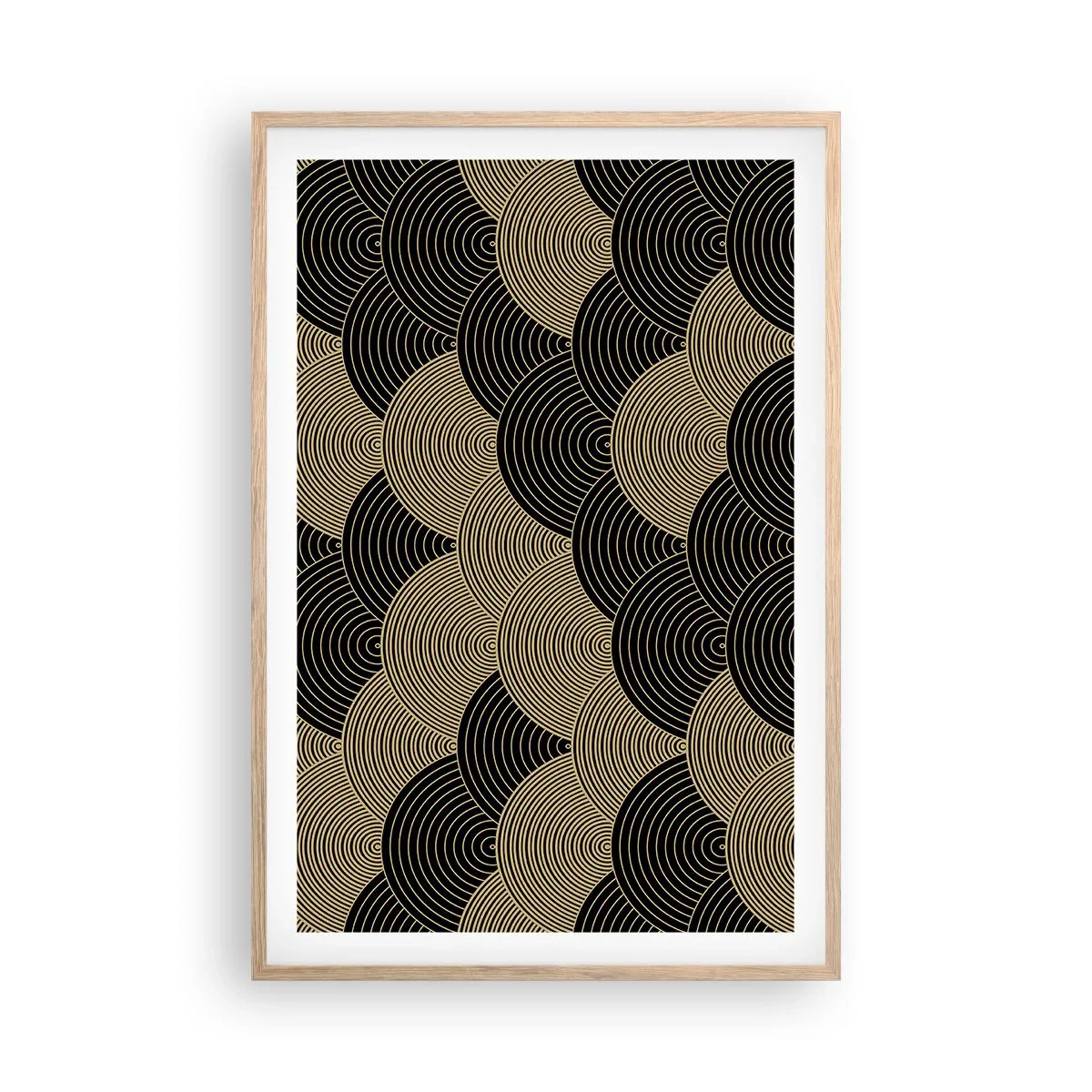 Poster in einem Rahmen aus heller Eiche - Einheit in der Vielfalt - 61x91 cm