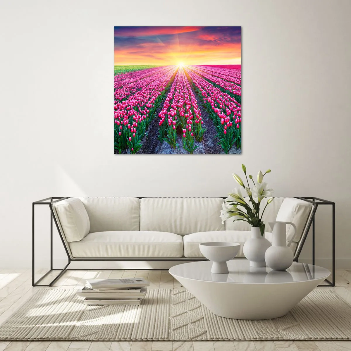 Glasbild - Bild auf glas - Schönheitsfarm - 60x60 cm