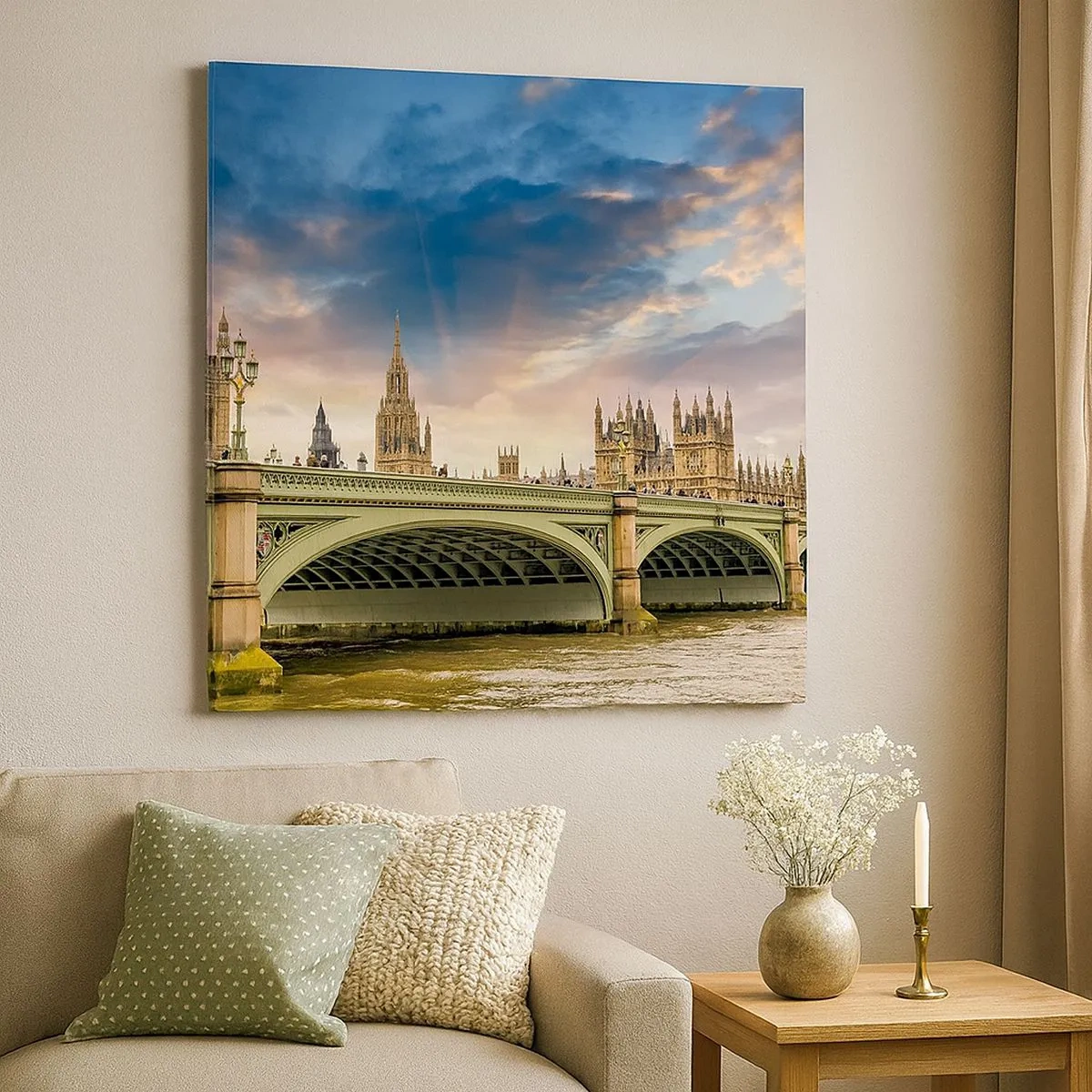 Bild auf Leinwand - Leinwandbild - Im Imperium ist die Zeit stehen geblieben - 30x30 cm