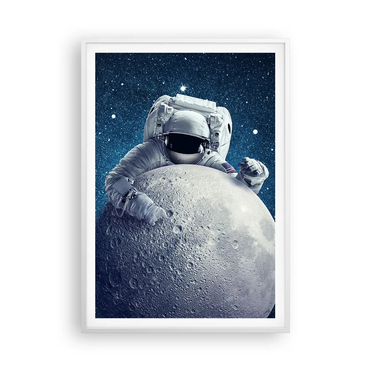 Poster in einem weißen Rahmen - Weltraumjoker - 70x100 cm