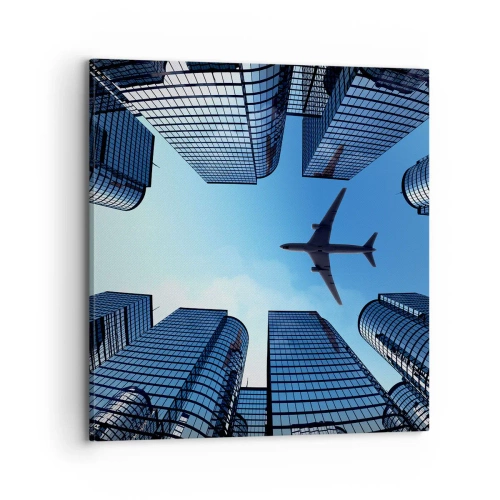 Bild auf Leinwand - Leinwandbild - Der Blick aus der Glasschlucht - 70x70 cm