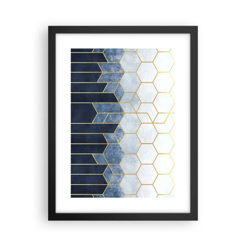 Poster in einem schwarzem Rahmen - Komposition im synkopischen Rhythmus - 30x40 cm