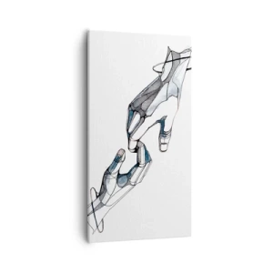 Bild auf Leinwand - Leinwandbild - Eine gute Geste - 55x100 cm