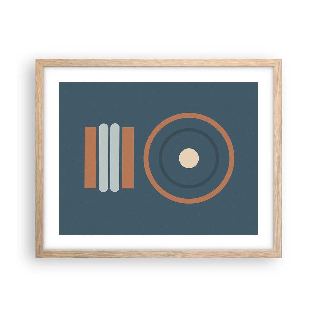 Poster in einem Rahmen aus heller Eiche - Das Wesen der Dinge - 50x40 cm