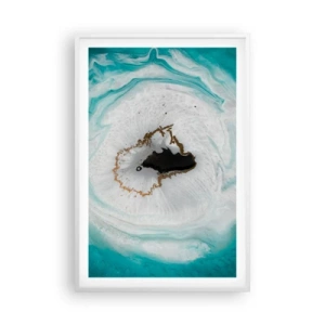 Poster in einem weißen Rahmen - Nach Innen eindringen - 61x91 cm